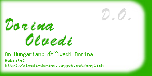 dorina olvedi business card